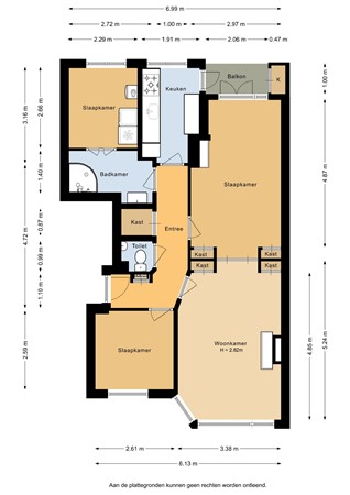 Floorplan - Lunterenstraat 102, 2573 PS Den Haag